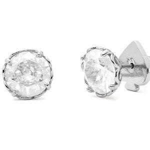 Kate Spade 'that sparkle' round studs in silver